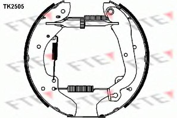 Комплект тормозных колодок TK2505 FTE