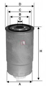 Фильтр топливный S 1H2O NR SOFIMA