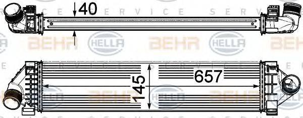 Интеркулер 8ML 376 791-761 HELLA