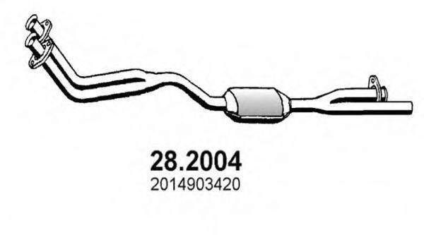 Предглушитель выхлопных газов 28.2004 ASSO