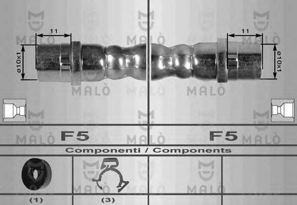 Тормозной шланг 8971 MALO
