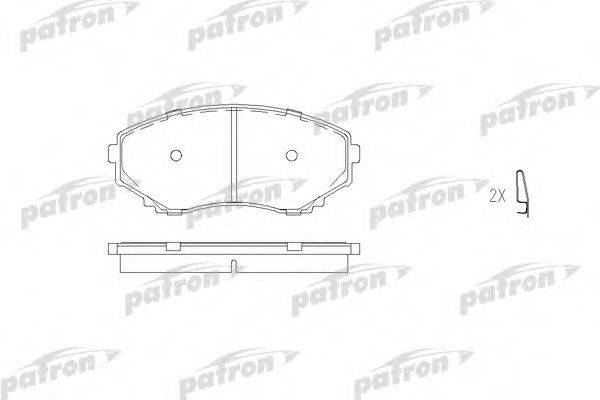 Комплект тормозных колодок, дисковый тормоз PBP1445 PATRON