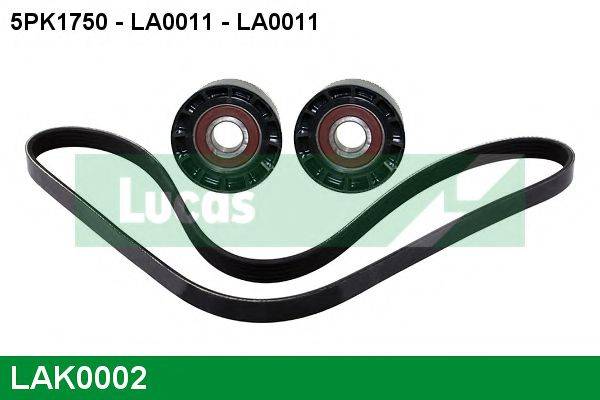 Поликлиновой ременный комплект LAK0002 LUCAS ENGINE DRIVE