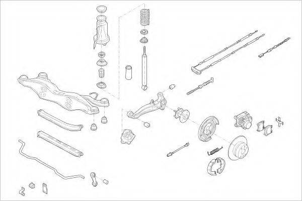 Подвеска колеса OPEL-10059-R DELPHI