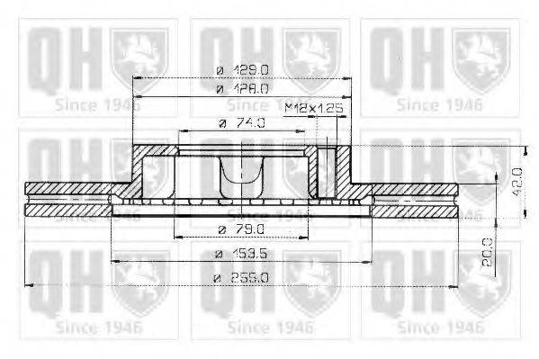 Тормозной диск BDC3708 QUINTON HAZELL