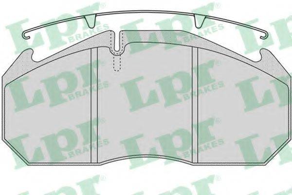 Комплект тормозных колодок, дисковый тормоз 05P1152 LPR