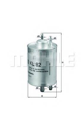 KL 82 KNECHT Фильтр топливный KL 82 KNECHT