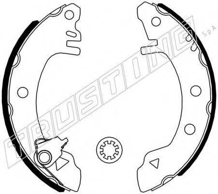Комплект тормозных колодок 040.123K TRUSTING