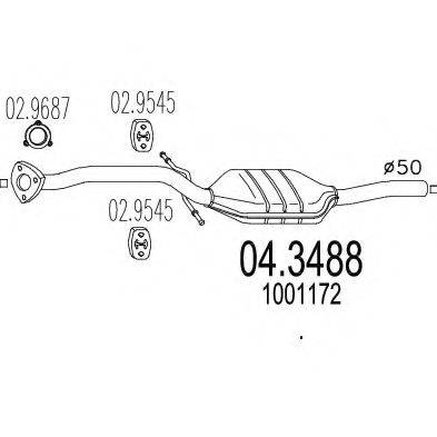 Катализатор 04.3488 MTS