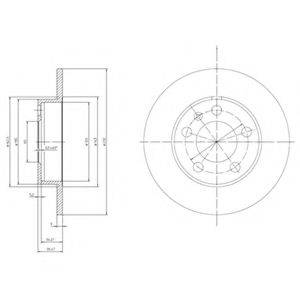 Тормозной диск 22048 LEMFORDER