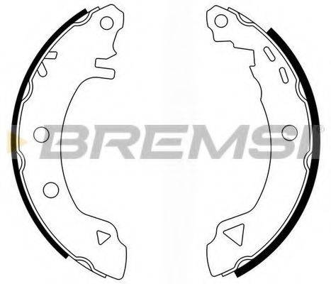 Комплект тормозных колодок GF0418 BREMSI