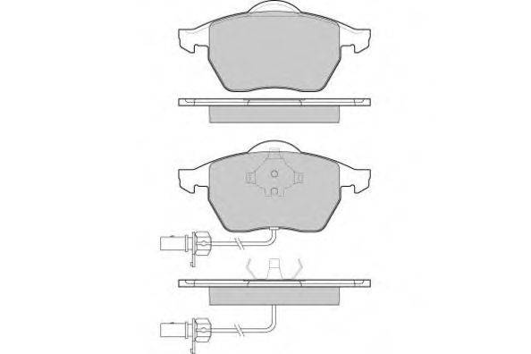 Комплект тормозных колодок, дисковый тормоз 12-0978 E.T.F.