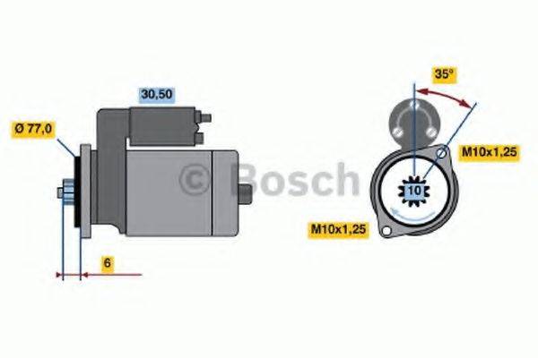 Стартер 0 986 014 161 BOSCH