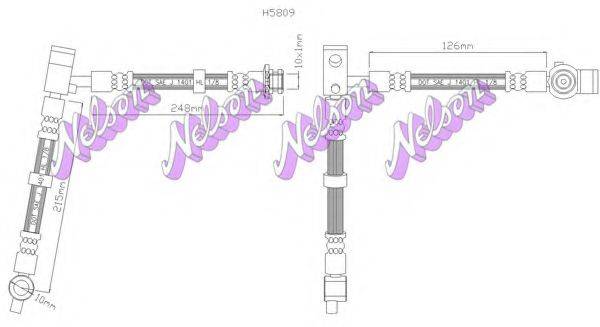 Тормозной шланг H5809 BROVEX-NELSON