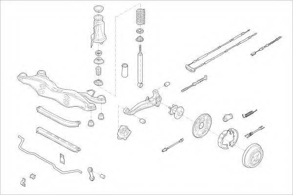 Подвеска колеса OPEL-05908-R DELPHI