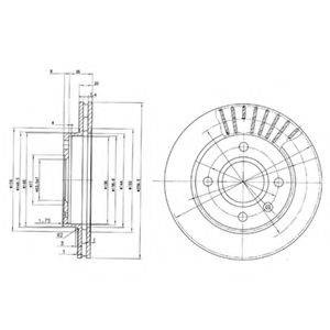 Тормозной диск BG2440 DELPHI