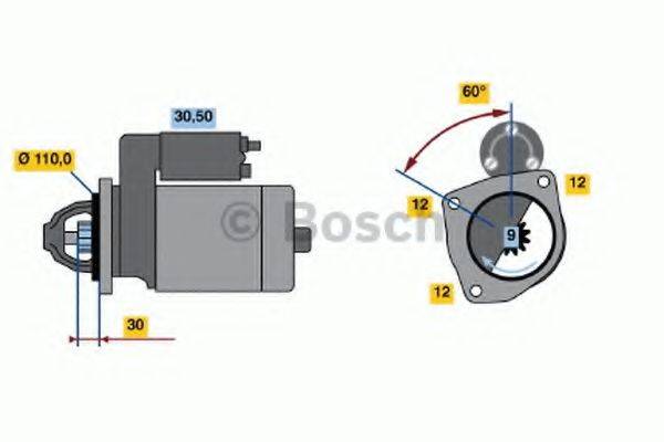 Стартер 0 986 011 160 BOSCH