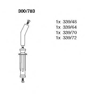 Комплект проводов зажигания 300/783 BREMI