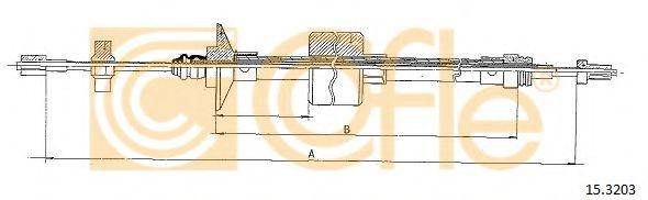 Трос, управление сцеплением 15.3203 COFLE