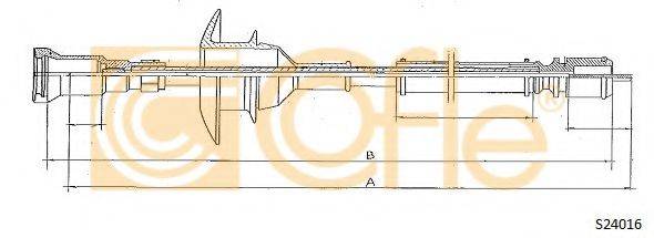 Тросик спидометра S24016 COFLE