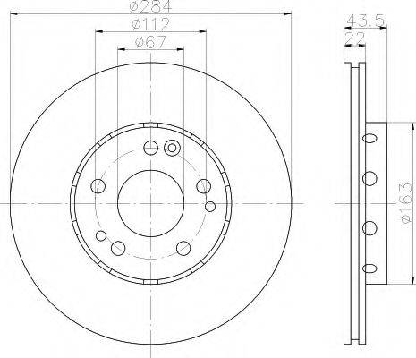 Тормозной диск BDC4303 QUINTON HAZELL