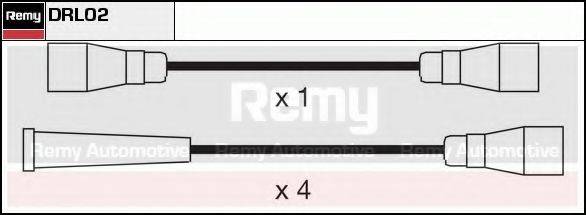 DRL02 REMY Комплект проводов зажигания DRL02 REMY
