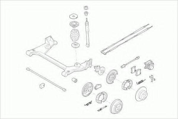 Подвеска колеса OPEL-ASTRA-RL015 LEMFORDER