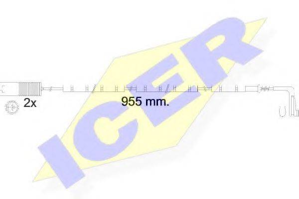 Сигнализатор, износ тормозных колодок 610541 E C ICER