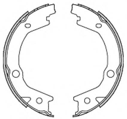 Комплект тормозных колодок, стояночная тормозная система
