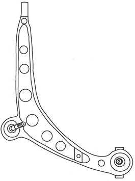 Рычаг независимой подвески колеса, подвеска колеса 2572 FRAP