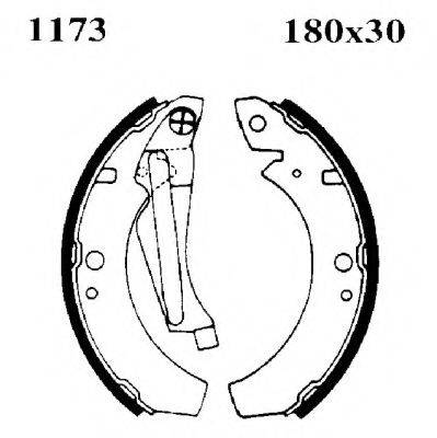 Комлект тормозных накладок 714 DELPHI