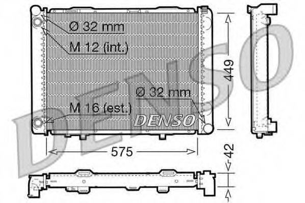 Радиатор, охлаждение двигателя DRM17069 DENSO