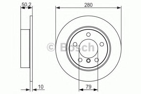 Тормозной диск 0 986 479 728 BOSCH