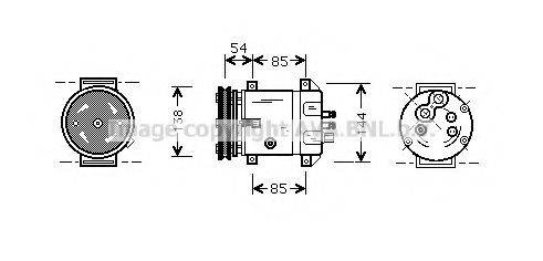 Компрессор, кондиционер DWK020 AVA QUALITY COOLING