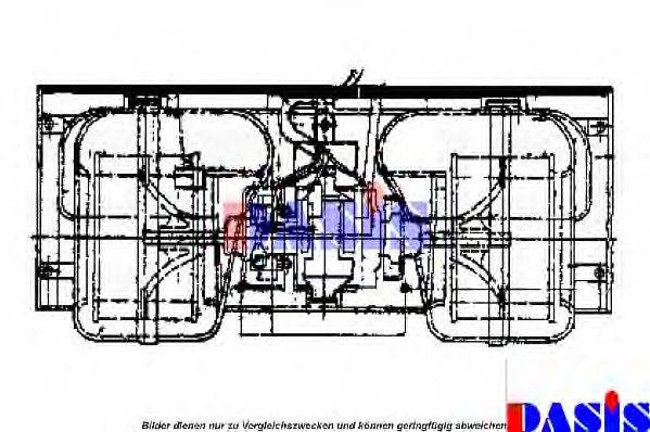 Электродвигатель, вентиляция салона 749560N AKS DASIS