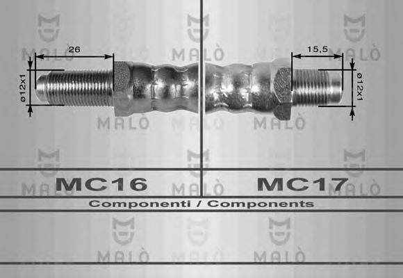 Шланг сцепления 8151 MALO