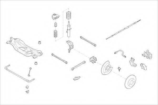 Подвеска колеса FORD-18270-R DELPHI