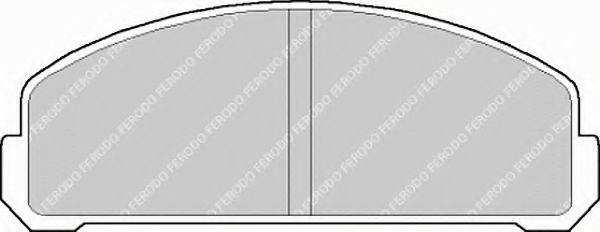 Комплект тормозных колодок, дисковый тормоз FDB153 FERODO