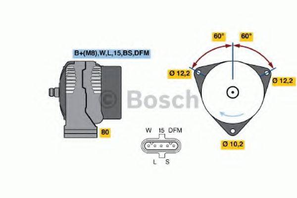 Генератор 0 986 046 560 BOSCH