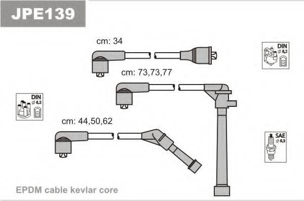 Комплект проводов зажигания JPE139 JANMOR