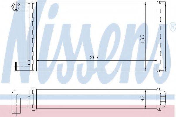 Теплообменник, отопление салона 72004 NISSENS