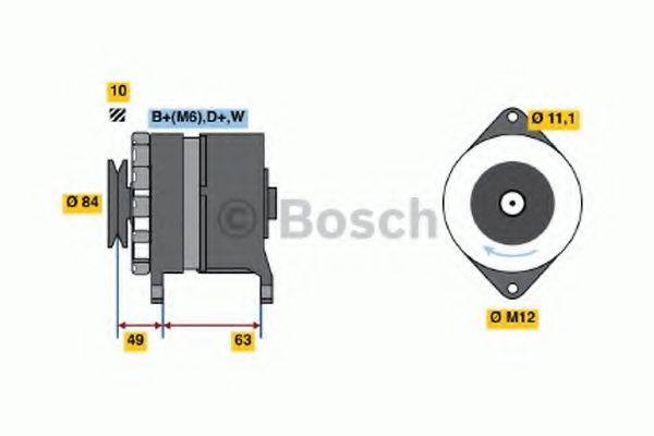 Генератор 0 120 488 284 BOSCH