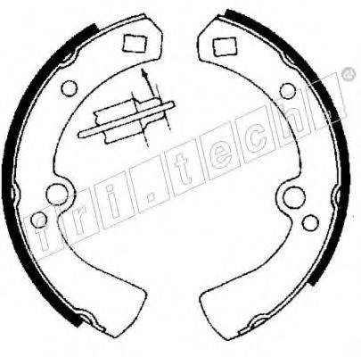 Комплект тормозных колодок 1067.134 fri.tech.
