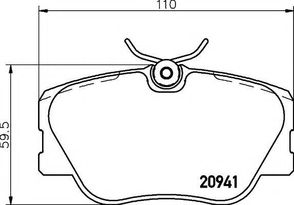 21028/19,3мм Тормозные колодки PAGID T5005 PAGID