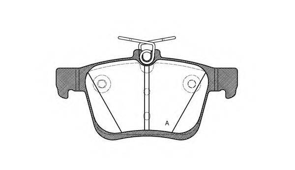 Комплект тормозных колодок, дисковый тормоз BPA1516.00 OPEN PARTS