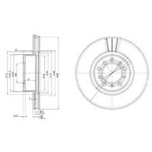 Тормозной диск BG2372 DELPHI