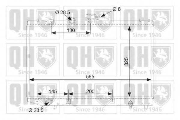 Радиатор, охлаждение двигателя QER1995 QUINTON HAZELL