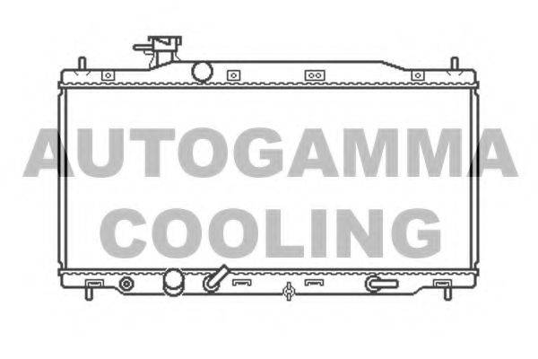 Радиатор, охлаждение двигателя 105486 AUTOGAMMA