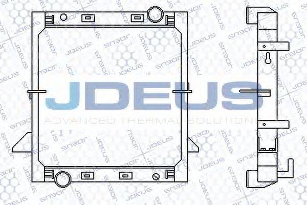 Радиатор, охлаждение двигателя 114M08 JDEUS