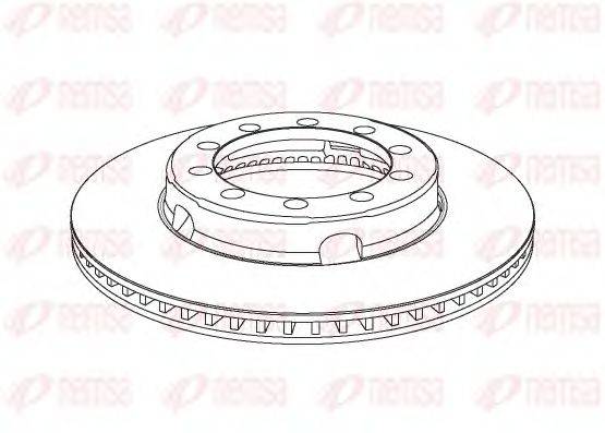 Тормозной диск NCA1028.20 REMSA